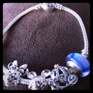 Pandora bracelet and Disney charms